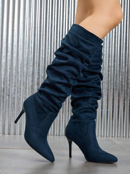 Mary bordeaux heel boots