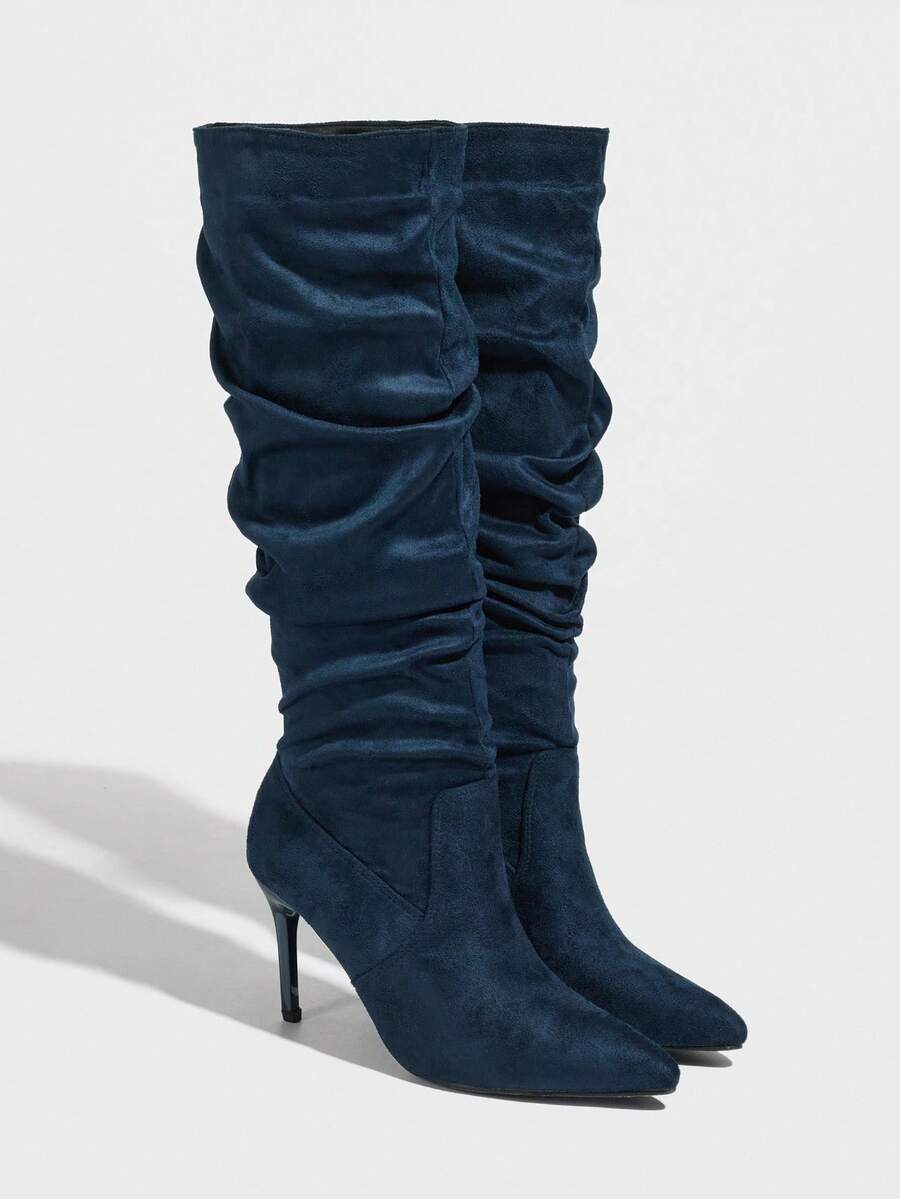 Mary bordeaux heel boots