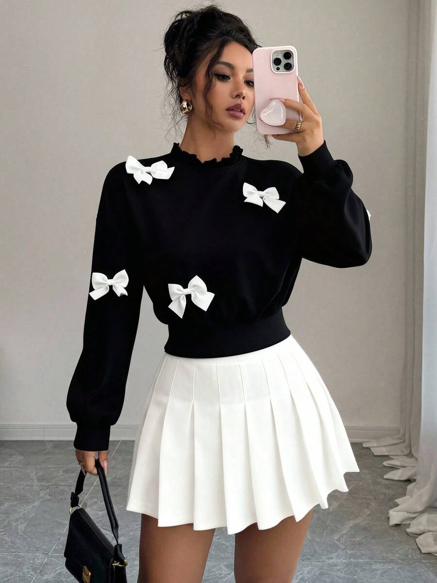 Joann short bow sweauter