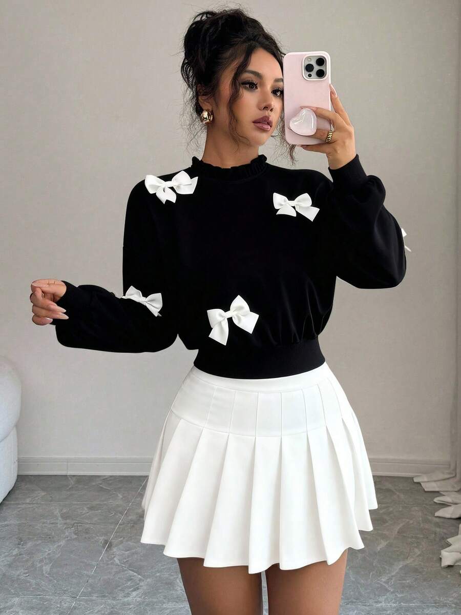 Joann short bow sweauter