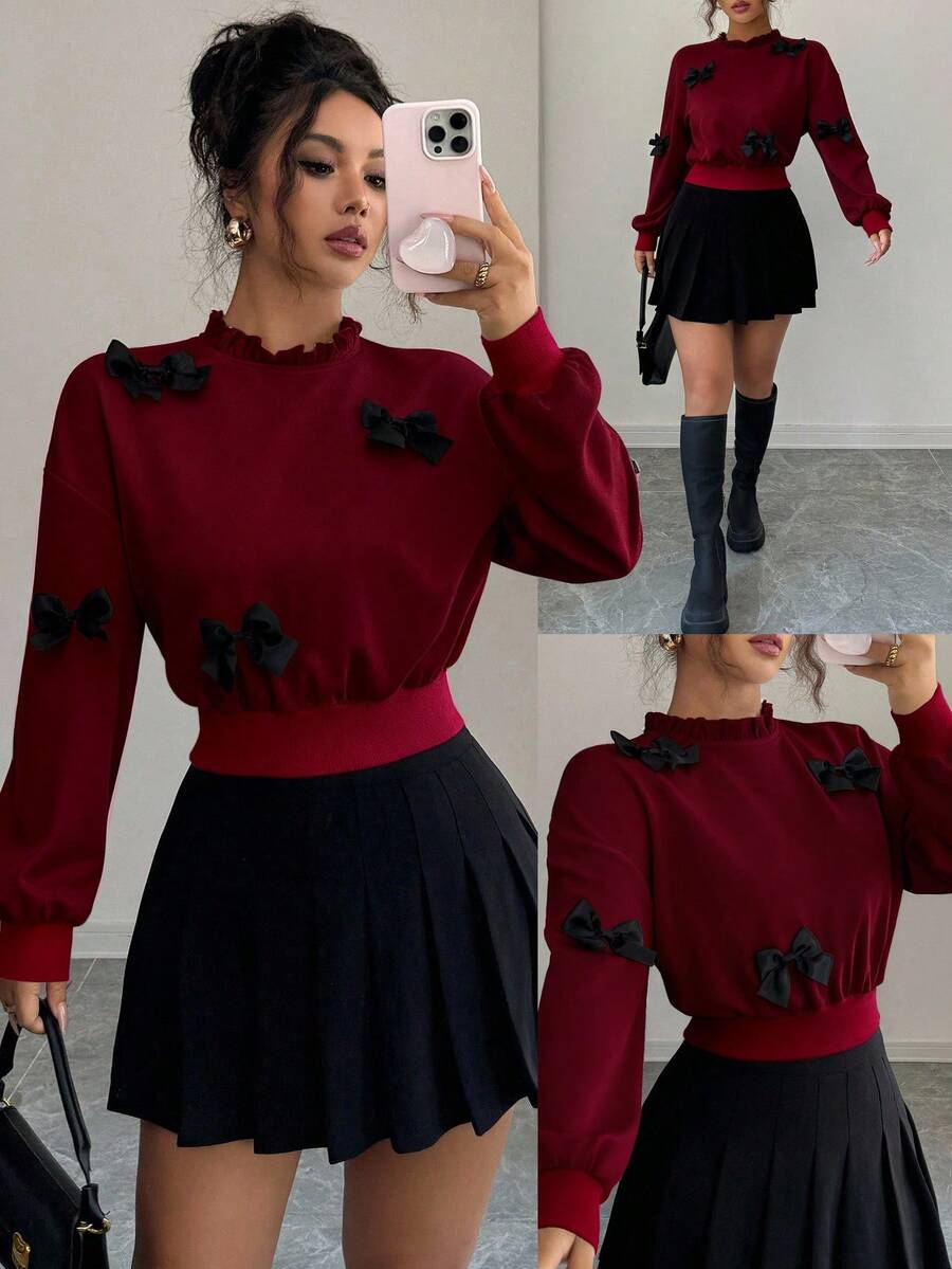 Joann short bow sweauter