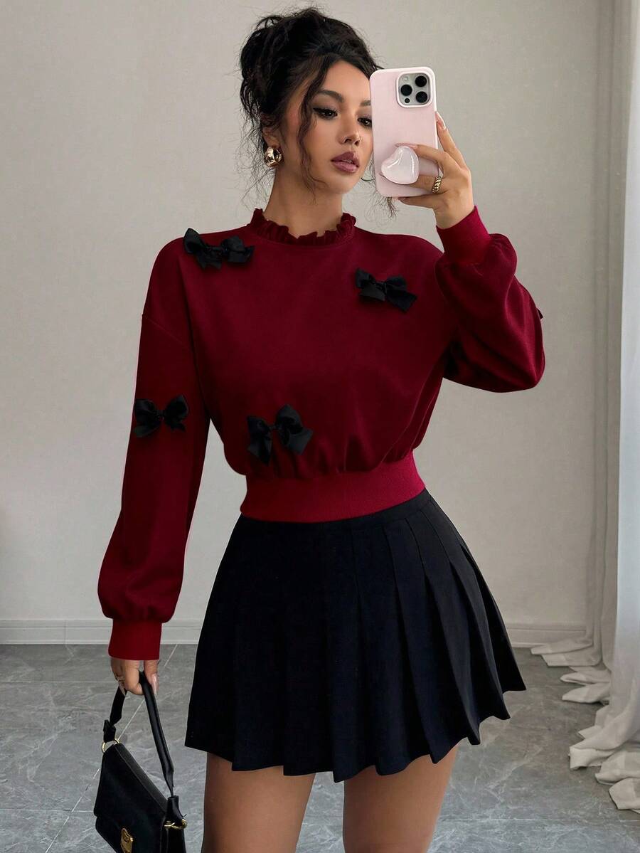 Joann short bow sweauter