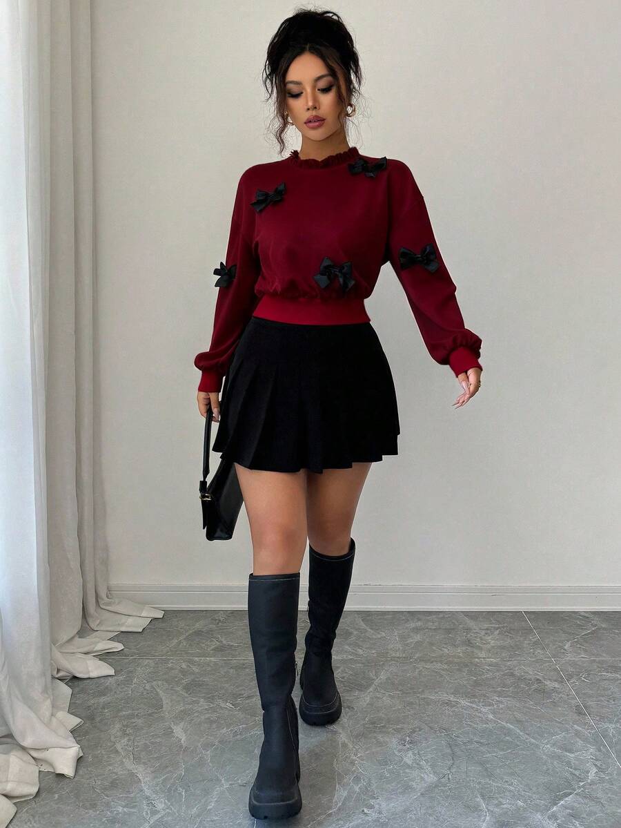 Joann short bow sweauter