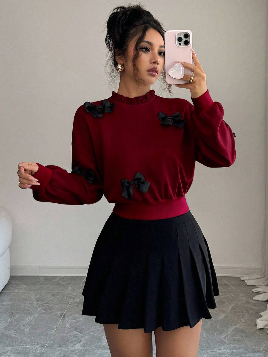 Joann short bow sweauter