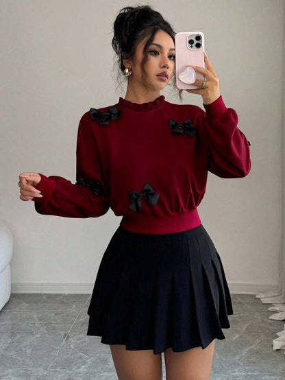 Joann short bow sweauter