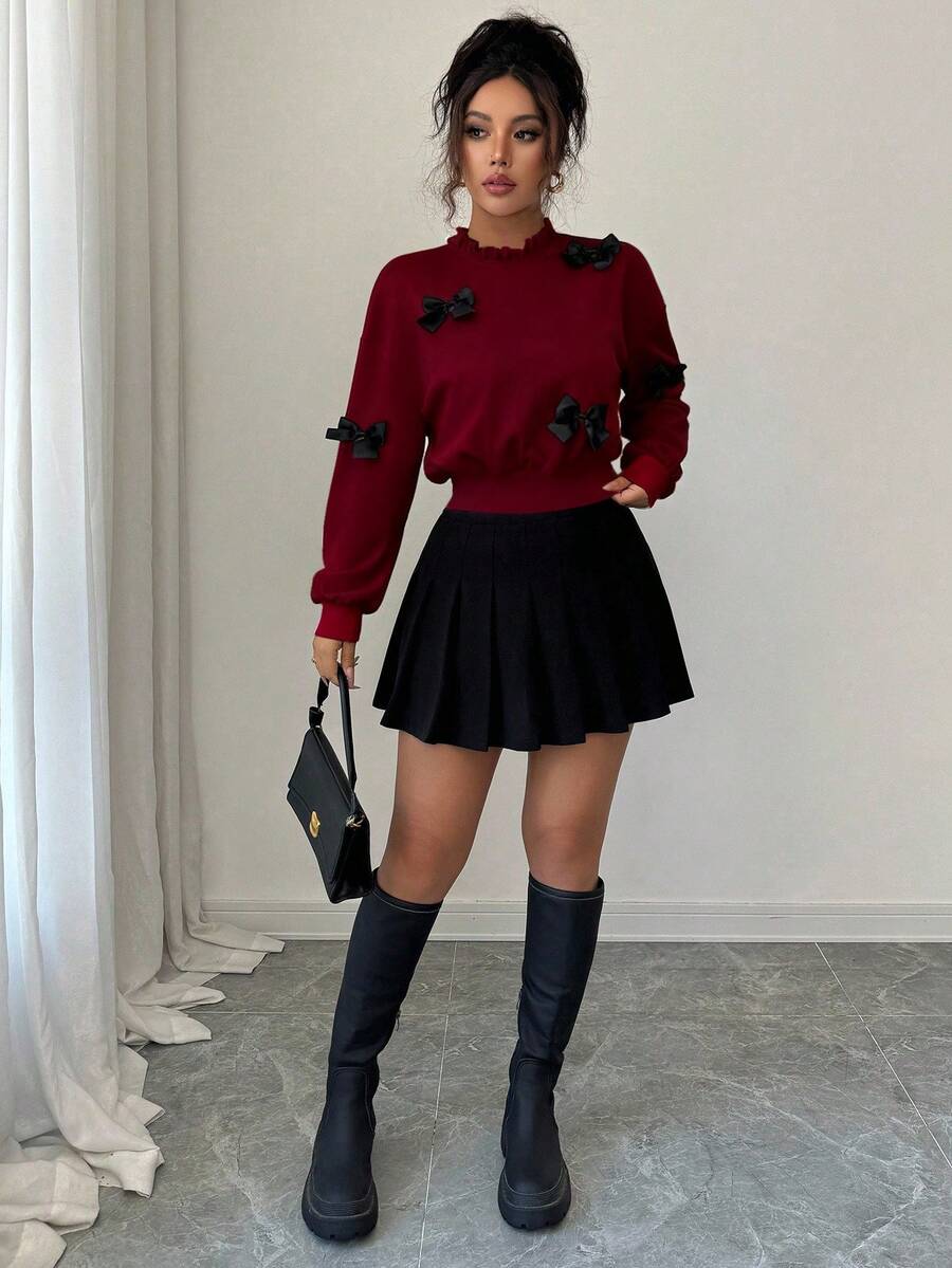 Joann short bow sweauter