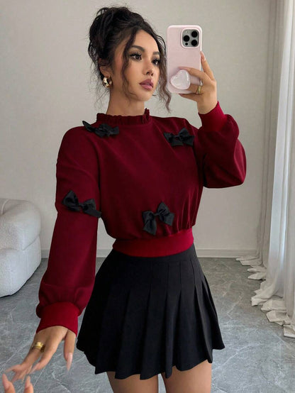 Joann short bow sweauter