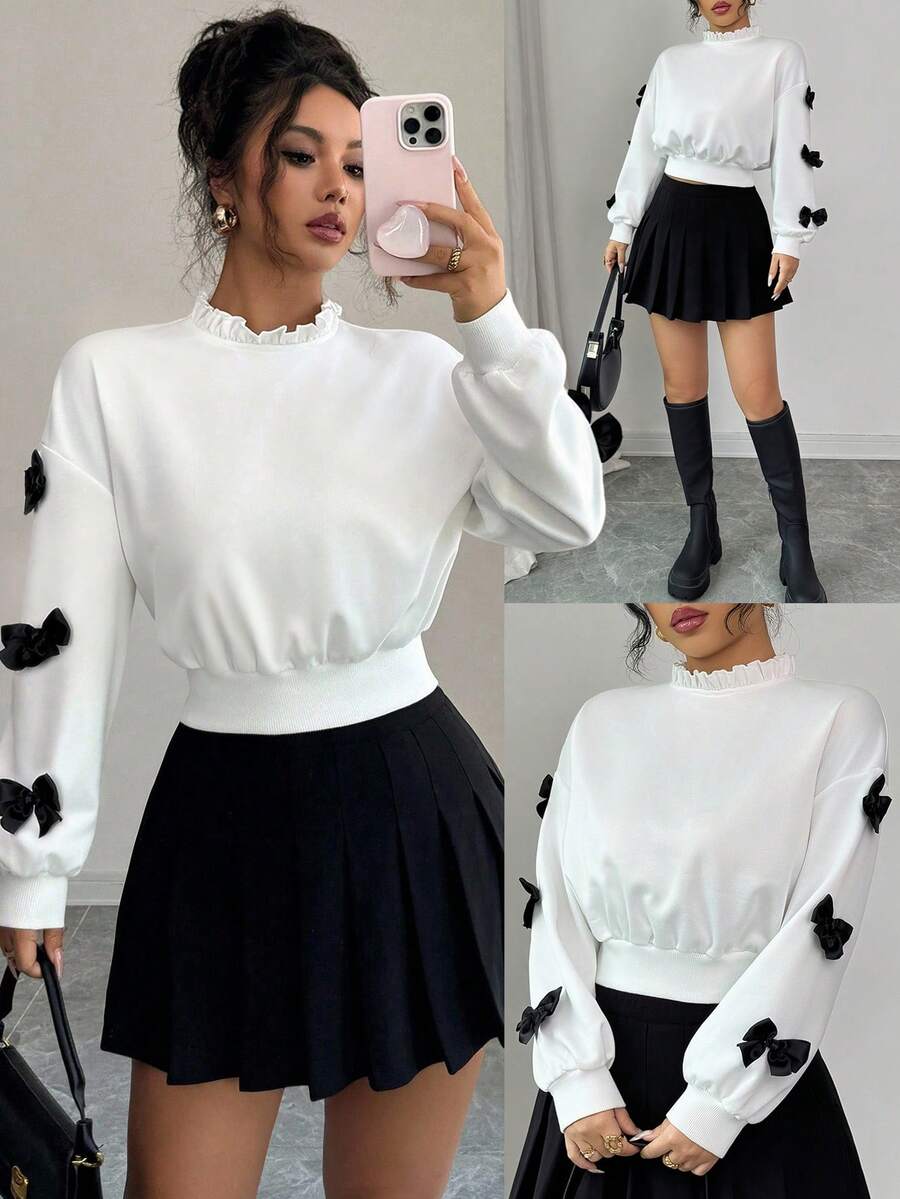 Joann short bow sweauter