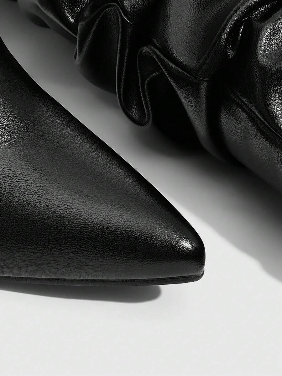 Mary bordeaux heel boots