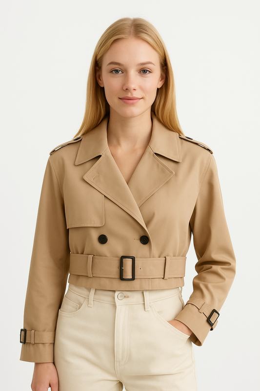 Amelia Crop Trench Coat