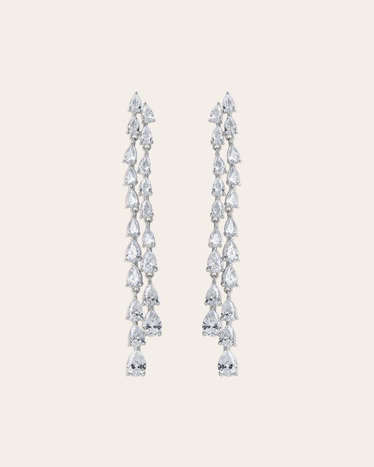 Serena earrings  silver plated