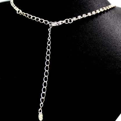 Elisabeth Luxe Crystal Tassel Necklace & Earring Set