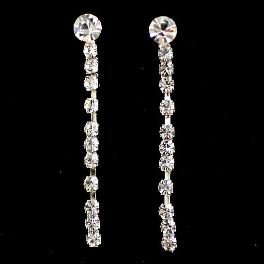 Elisabeth Luxe Crystal Tassel Necklace & Earring Set