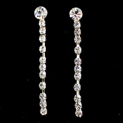 Elisabeth Luxe Crystal Tassel Necklace & Earring Set